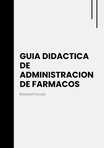 GUIA DIDACTICA DE ADMINISTRACION DE FARMACOS