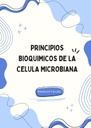 PRINCIPIOS BIOQUIMICOS DE LA CELULA MICROBIANA