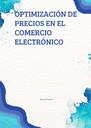 OPTIMIZACIÓN DE PRECIOS EN EL COMERCIO ELECTRÓNICO