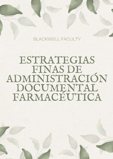 ESTRATEGIAS FINAS DE ADMINISTRACIÓN DOCUMENTAL FARMACÉUTICA