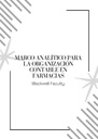 MARCO ANALÍTICO PARA LA ORGANIZACIÓN CONTABLE EN FARMACIAS