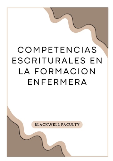 COMPETENCIAS ESCRITURALES EN LA FORMACION ENFERMERA