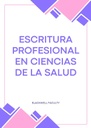 ESCRITURA PROFESIONAL EN CIENCIAS DE LA SALUD
