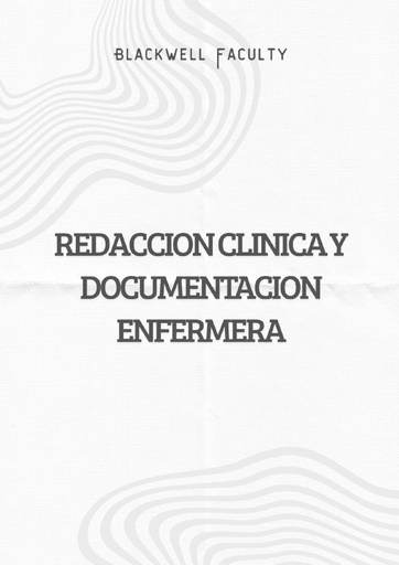 REDACCION CLINICA Y DOCUMENTACION ENFERMERA