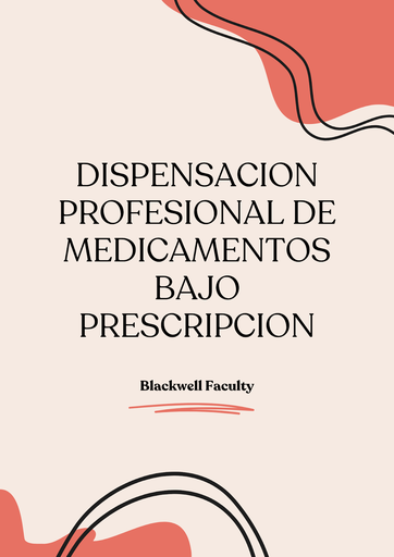 DISPENSACION PROFESIONAL DE MEDICAMENTOS BAJO PRESCRIPCION