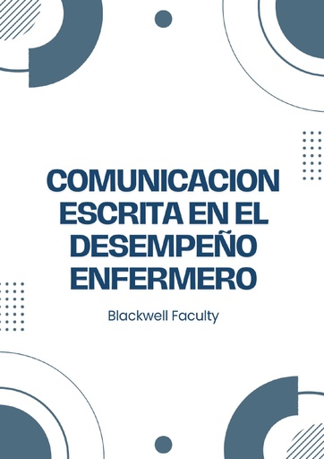 COMUNICACION ESCRITA EN EL DESEMPEÑO ENFERMERO