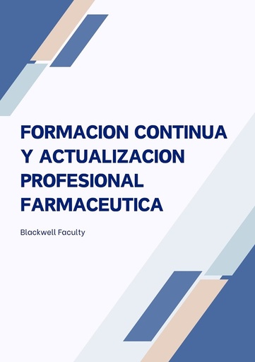 FORMACION CONTINUA Y ACTUALIZACION PROFESIONAL FARMACEUTICA