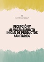 RECEPCIÓN Y ALMACENAMIENTO INICIAL DE PRODUCTOS SANITARIOS