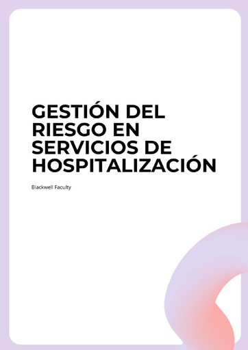 GESTIÓN DEL RIESGO EN SERVICIOS DE HOSPITALIZACIÓN