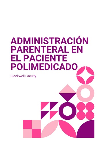 ADMINISTRACIÓN PARENTERAL EN EL PACIENTE POLIMEDICADO