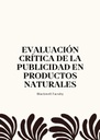 EVALUACIÓN CRÍTICA DE LA PUBLICIDAD EN PRODUCTOS NATURALES