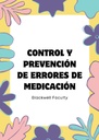 CONTROL Y PREVENCIÓN DE ERRORES DE MEDICACIÓN