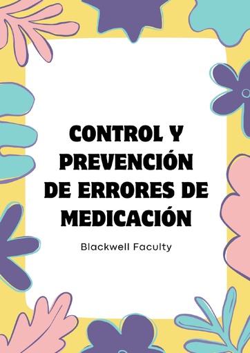 CONTROL Y PREVENCIÓN DE ERRORES DE MEDICACIÓN