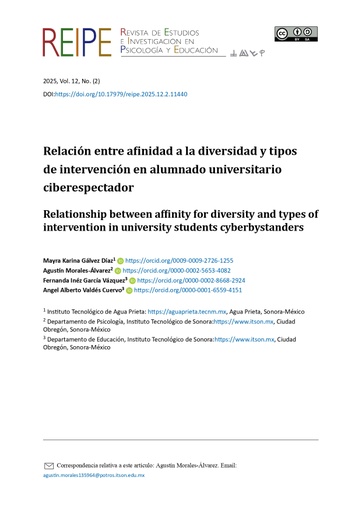 Relación entre afinidad a la diversidad y tipos de intervención en alumnado universitario ciberespectador
