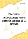 COMPETENCIAS INTERPERSONALES PARA LA ATENCIÓN CENTRADA EN EL PACIENTE
