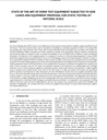 State of the art of DSRW test equipment subjected to side loads and equipment proposal for static testing at natural scale