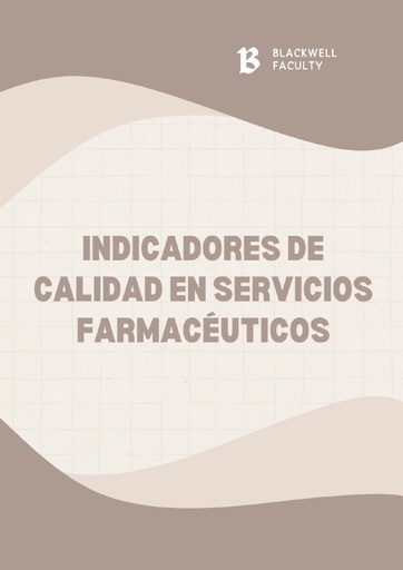 INDICADORES DE CALIDAD EN SERVICIOS FARMACÉUTICOS