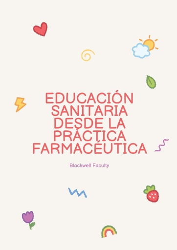 EDUCACIÓN SANITARIA DESDE LA PRÁCTICA FARMACÉUTICA