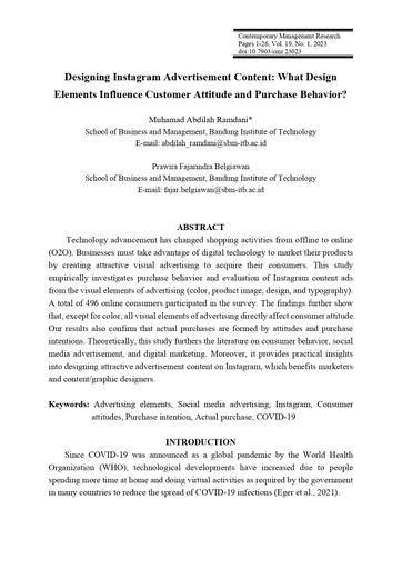 Designing Instagram Advertisement Content