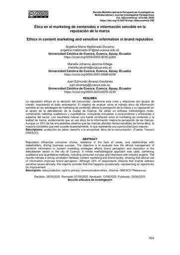 Ética en el marketing de contenidos e información sensible en la reputación de la marca