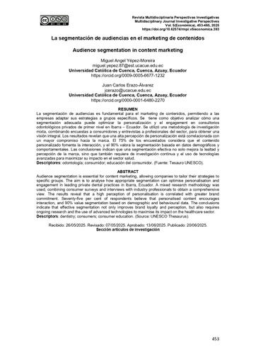 La segmentación de audiencias en el marketing de contenidos [Audience segmentation in content marketing]