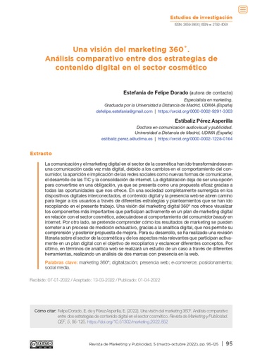 Una visión del marketing 360˚. Análisis comparativo entre dos estrategias de contenido digital en el sector cosmético