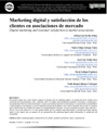 Marketing digital y satisfacción de los clientes en asociaciones de mercado