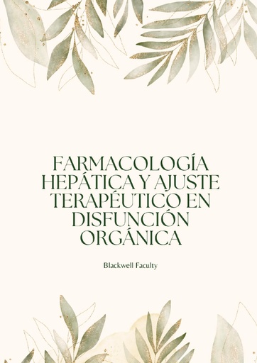 FARMACOLOGÍA HEPÁTICA Y AJUSTE TERAPÉUTICO EN DISFUNCIÓN ORGÁNICA