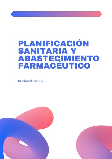 PLANIFICACIÓN SANITARIA Y ABASTECIMIENTO FARMACÉUTICO