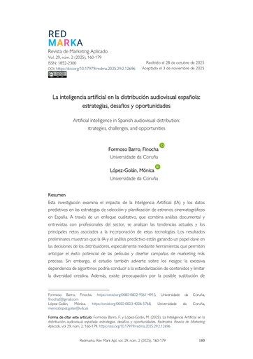 La inteligencia artificial en la distribución audiovisual española: estrategias, desafíos y oportunidades