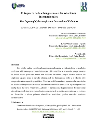 El impacto de la ciberguerra en las relaciones internacionales