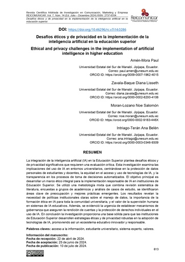 Desafíos éticos y de privacidad en la implementación de la inteligencia artificial en la educación superior