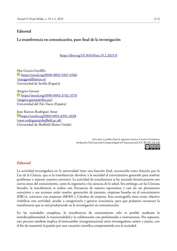 La transferencia en comunicación, paso final de la investigación