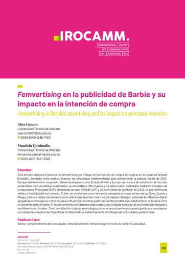 Femvertising en la publicidad de Barbie y su impacto en la intención de compra