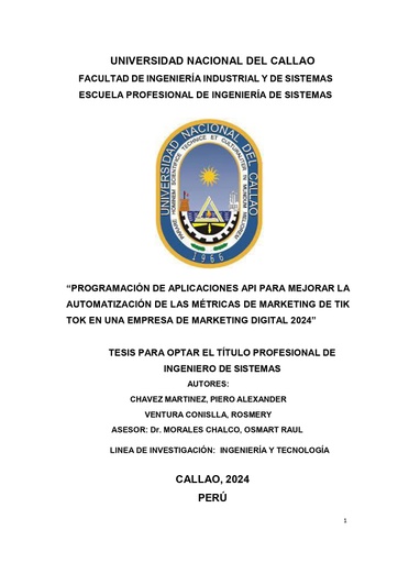 Programación de aplicaciones api para mejorar la automatización de las métricas de marketing de Tik Tok en una empresa de marketing digital 2024