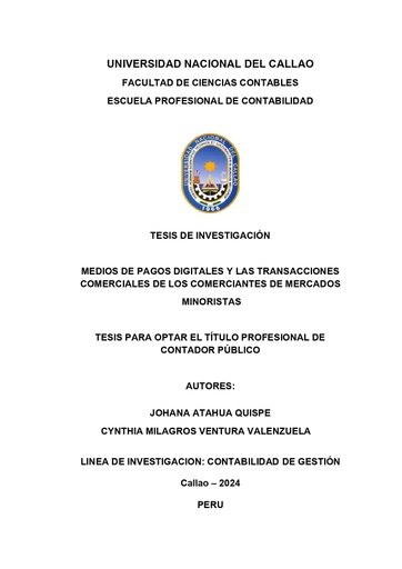 Medios de pagos digitales y las transacciones comerciales de los comerciantes de mercados minoristas