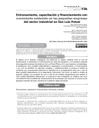Entrenamiento, capacitación y financiamiento con crecimiento sostenido en las pequeñas empresas del sector industrial en San Luis Potosí