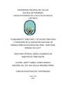 Planeamiento tributario y situación tributaria y financiera de la Asociación Nacional de Productores Ecológicos del Perú - ANPE Perú periodo 2012-2017