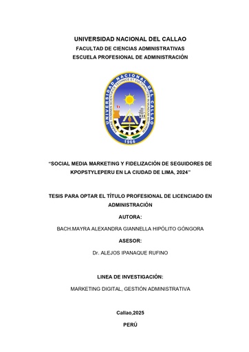Social media marketing y fidelización de seguidores de Kpopstyleperu en la ciudad de Lima, 2024