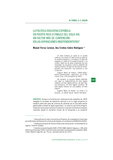 Revista Iberoamericana de Educación (RIE) Vol. 43 (2007): Enseñanza de la matemática