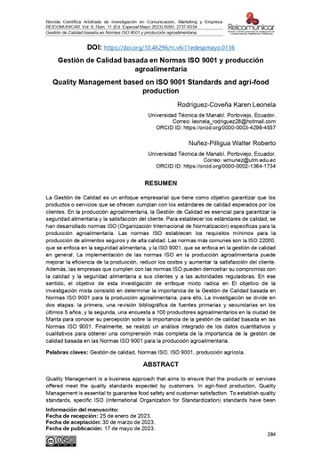 Revista Científica Arbitrada de Investigación en Comunicación, Marketing y Empresa Vol. 6 Núm. 11