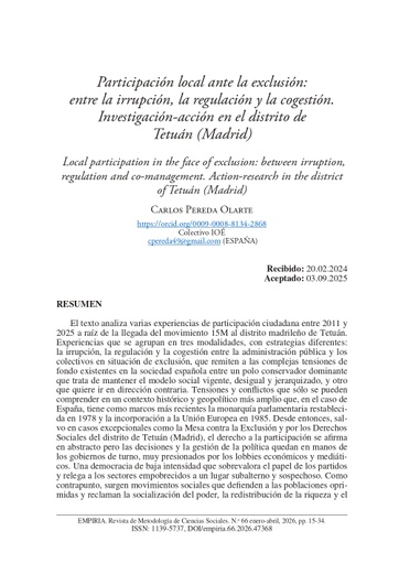 Revista de Investigación de Ciencias Sociales Núm. 66