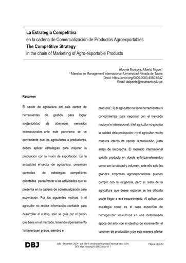Digital Business Journal Vol. 1 Núm. 1