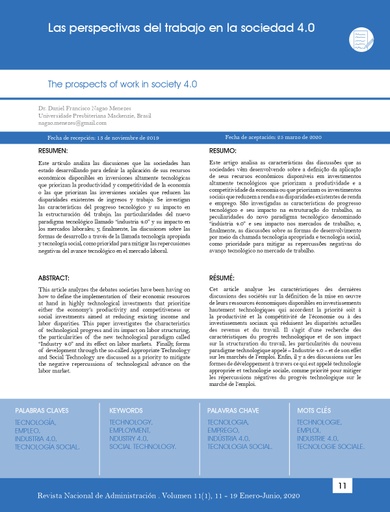 Revista Nacional de Administración Vol. 11 Núm. 1