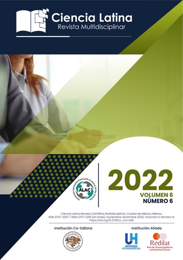 Ciencia Latina Revista Multidisciplinar Vol. 6 Núm. 6