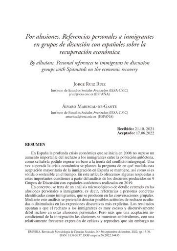 Revista de Investigación de Ciencias Sociales Núm. 56