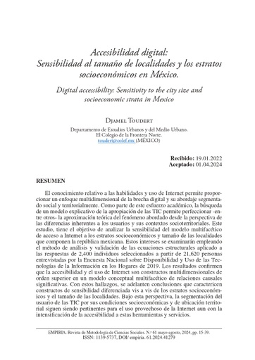 Revista de Investigación de Ciencias Sociales Núm. 61