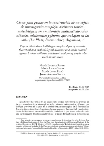 Revista de Investigación de Ciencias Sociales Núm. 34