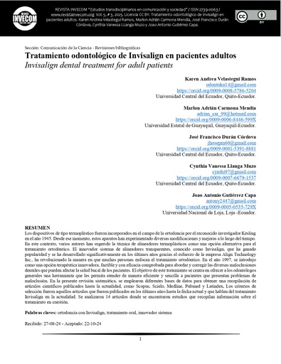 Revista InveCom Vol. 5 Núm. 3