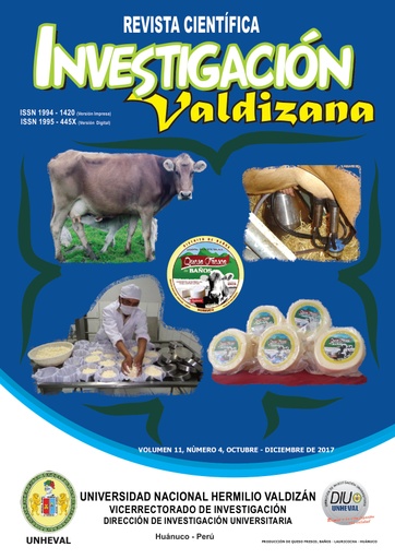 Revista Investigación Valdizana Vol. 11 Núm. 4